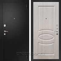 Входная металлическая дверь Армада Арсенал ФЛ-181 (Черный муар / Беленый дуб)