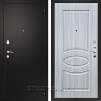 Входная металлическая дверь Армада Арсенал ФЛ-181 (Черный муар / Сандал белый)