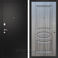 Входная металлическая дверь Армада Арсенал ФЛ-181 (Черный муар / Сандал серый)
