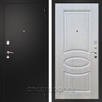 Входная металлическая дверь Армада Арсенал ФЛ-181 (Черный муар / Лиственница беж)