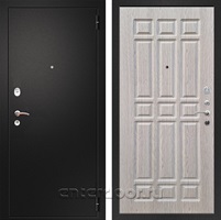 Входная металлическая дверь Армада Арсенал ФЛ-33 (Черный муар / Беленый дуб)