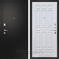 Входная металлическая дверь Армада Арсенал ФЛ-33 (Черный муар / Белый ясень)