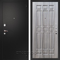 Входная металлическая дверь Армада Арсенал ФЛ-33 (Черный муар / Сандал серый)