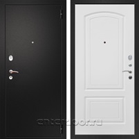 Входная металлическая дверь Армада Арсенал ФЛ-138 (Черный муар / Белый ясень)