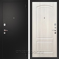 Входная металлическая дверь Армада Арсенал ФЛ-138 (Черный муар / Беленый дуб)