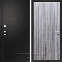 Входная металлическая дверь Армада Арсенал ФЛ-68 (Черный муар / Сандал серый)