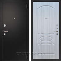 Входная металлическая дверь Армада Арсенал ФЛ-128 (Черный муар / Сандал белый)