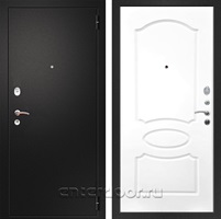 Входная металлическая дверь Армада Арсенал ФЛ-128 (Черный муар / Белый ясень)