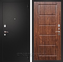 Входная металлическая дверь Армада Арсенал ФЛ-39 (Черный муар / Орех темный)