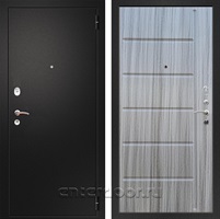 Входная металлическая дверь Армада Арсенал ФЛ-102 (Черный муар / Сандал серый)