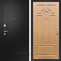 Входная металлическая дверь Армада Арсенал ФЛ-58 (Черный муар / Дуб светлый)