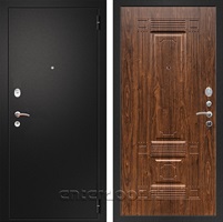 Входная металлическая дверь Армада Арсенал ФЛ-2 (Черный муар / Берёза морёная)