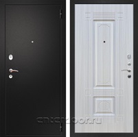 Входная металлическая дверь Армада Арсенал ФЛ-2 (Черный муар / Сандал белый)