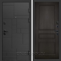 Входная дверь Квадро Стайл 3к Классика (Чёрный / Венге)