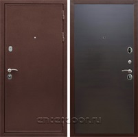 Входная металлическая дверь Армада Престиж сталь 3 мм Гладкая (Медный антик / Венге поперечный)