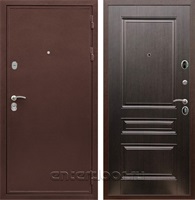 Входная металлическая дверь Армада Престиж сталь 3 мм ФЛ-243 (Медный антик / Венге)