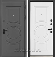 Входная металлическая дверь Luxor MX-4 Классика Сатин белый