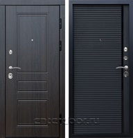 Входная дверь Престиж Классика 3к Порте (Венге / Черный кварц)