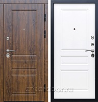 Входная дверь Престиж Классика 3к Классика (Дуб / Белый матовый)