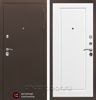 Входная дверь Престиж 3к Гранд (Медный антик / Белый софт)