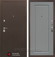 Входная дверь Престиж 3к Гранд (Медный антик / Грей софт)