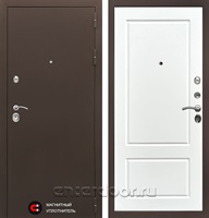 Входная дверь Престиж 3к Марсель (Медный антик / Белый софт)