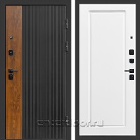 Входная дверь Престиж Лайн 3к Гранд (Черный кварц + Дуб / Белый софт)