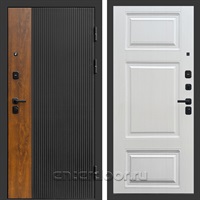 Входная дверь Престиж Лайн 3к Лион (Черный кварц + Дуб / Лиственница белая)