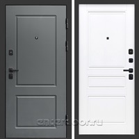 Входная дверь Престиж Верона 3к Классика (Грей / Белый матовый)