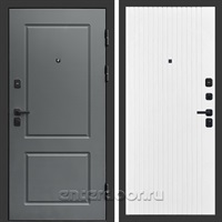 Входная дверь Престиж Верона 3к Фиат (Грей / Белый софт)