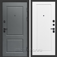 Входная дверь Престиж Верона 3к Гранд (Грей / Белый софт)