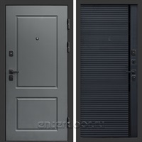Входная дверь Престиж Верона 3к Порте (Грей / Черный кварц)
