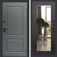 Входная дверь Престиж Верона 3к с зеркалом Оптима (Грей / Венге)