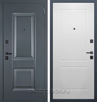 Входная дверь Интер (Муар серый / Ясень белый снег)
