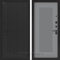 Входная дверь BN-06 панель Амстрод - Серый софт рельеф для квартиры с шумоизоляцией, толщина полотна 100 мм, толщина металла 1.5 мм, турецкие замки KALE, панели МДФ с двух сторон