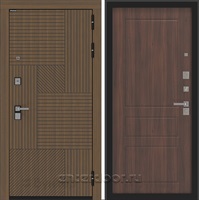 Входная дверь BN-07 панель ФЛ-116 - Орех бренди