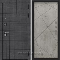 Входная дверь BN-09 панель ФЛ-291 - Бетон серый