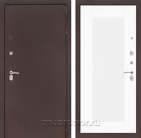 Входная дверь Классик 30 Амстрод (Антик медный / Белый софт рельеф)