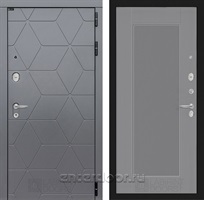 Входная дверь Cosmo 30 Амстрод (Графит / Серый софт рельеф)