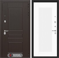 Входная дверь Мегаполис 30 Амстрод (Венге / Белый софт рельеф) Входная дверь Мегаполис 30 Амстрод (Венге / Белый софт рельеф)