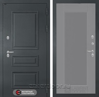 Входная дверь Атлантик Термо 30 Амстрод (Графитовый серый RAL 7024 / Серый софт рельеф)