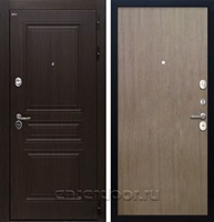 Входная дверь Брайтон (Тиковое дерево / Шпон венге коричневый)