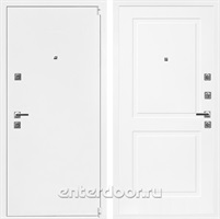 Входная дверь Сити 3К Муар белый / НК-02 Белый матовый