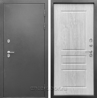Входная дверь с терморазрывом Терма 3К (Антик темное серебро / Сосна белая)
