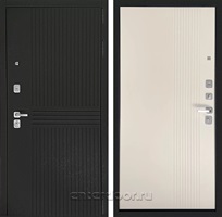 Входная дверь Интер 3К (Лофт черный / Капучино ZB 853-2)