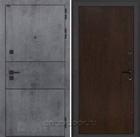 Входная металлическая дверь Лабиринт Инфинити 05 (Бетон темный / Венге)