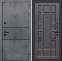 Входная металлическая дверь Лабиринт Инфинити 12 (Бетон темный / Венге)