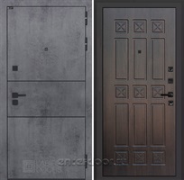 Входная металлическая дверь Лабиринт Инфинити 16 (Бетон темный / Алмон 28)