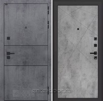 Входная металлическая дверь Лабиринт Инфинити 24 (Бетон темный / Бетон светлый)