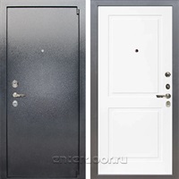 Входная дверь Лекс 3 Барк №122 (Серый букле / Белый матовый)